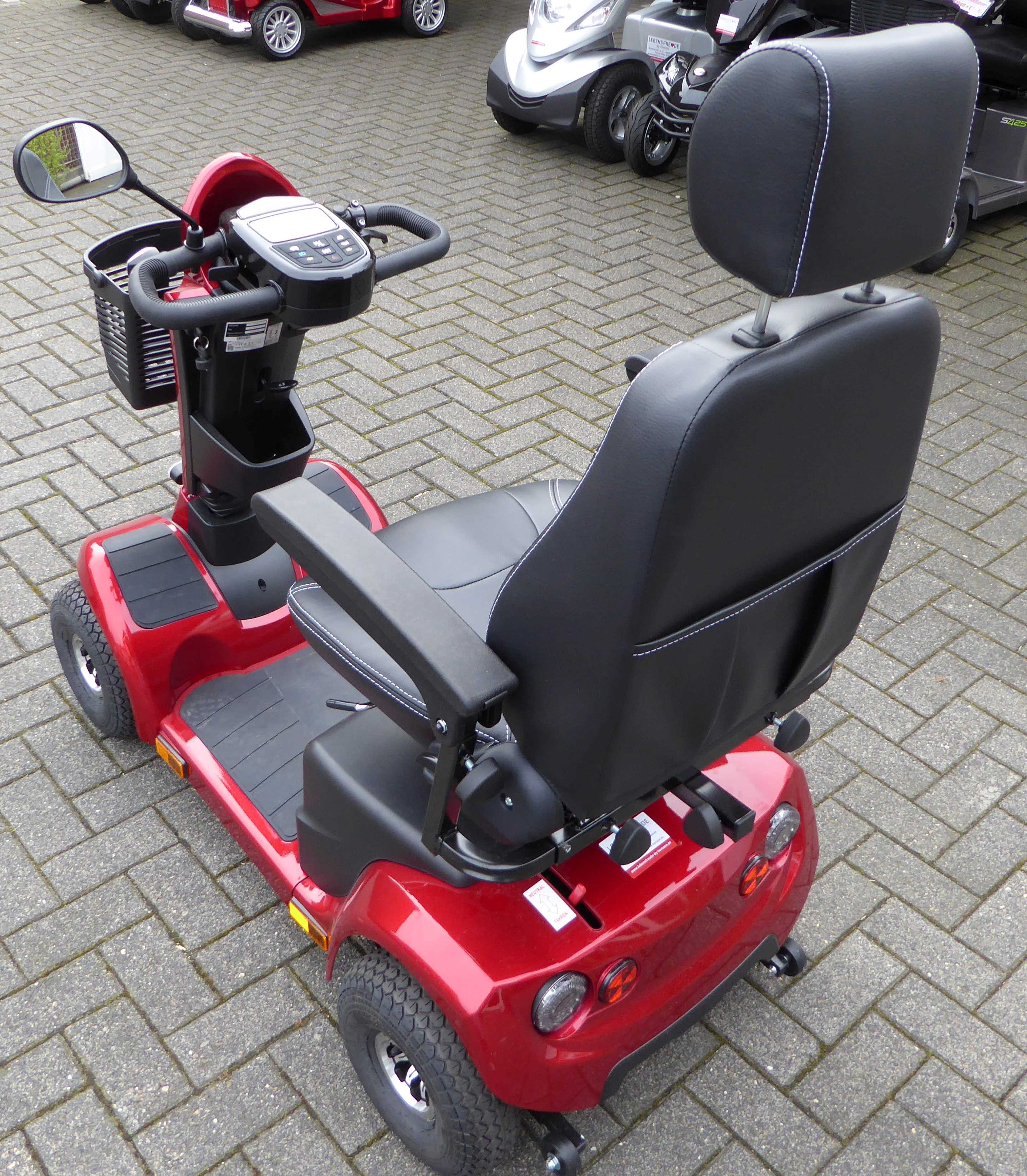 MOBILIS 4-Rad-E-Scooter 75 Ah 15 km/h M74 Rot | Lebensfreude by Homann