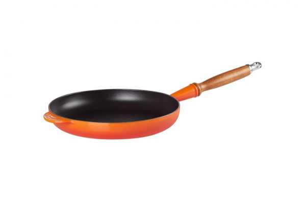 Le Creuset Gusseisen Bratpfanne 26 cm Ofenrot Induktion