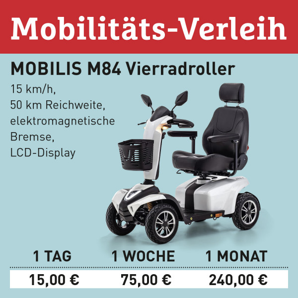 LEBENSFREUDE BY HOMANN Verleih Elektro-Scooter M84