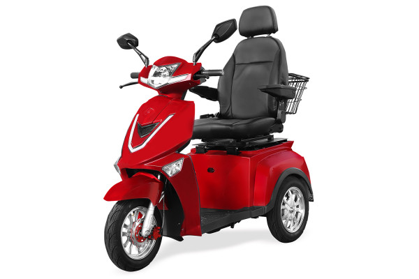 MENILA Elektro-Dreiradroller SENIO Comfort Rot