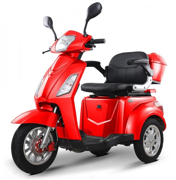 aktiv Deutschland 3-Rad Roller 20 km/h LOLLAND Rot