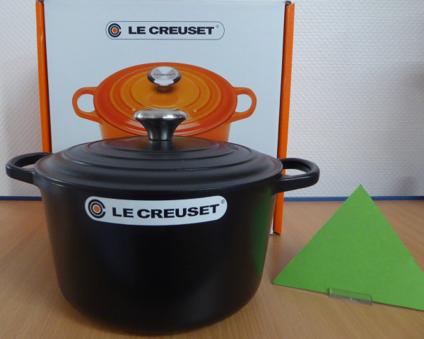 Le Creuset Bräter, Signature 24 cm rund hoch Schwarz Induktion