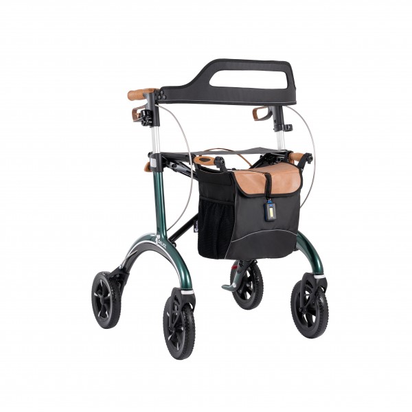 SALJOL Carbon-Rollator 62 cm British Racing Green Vollausstattung
