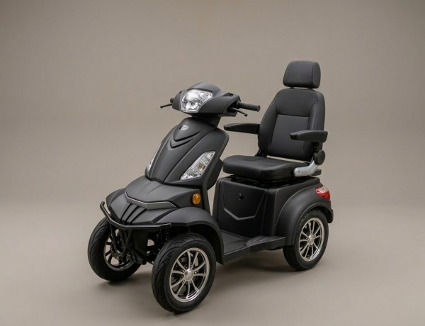 aktiv Deutschland 4-Rad Roller 25 km/h TRINIDAD Matt-Schwarz