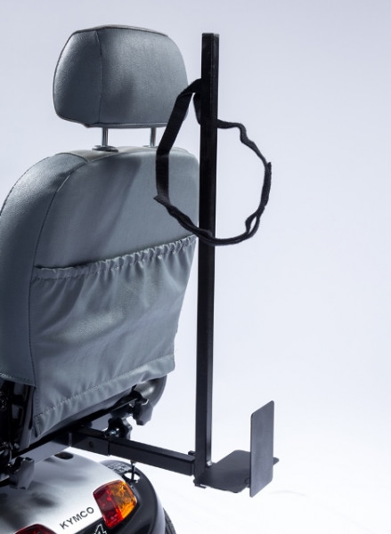 UNIVERSAL Leichtgewicht-Rollatorhalter mit 4-Kant-Aufnahme und 24 cm Adapter