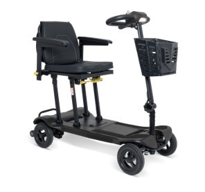 Scooterpac Miniscooter 6 km/h Atom Fold klappbar Matt Schwarz