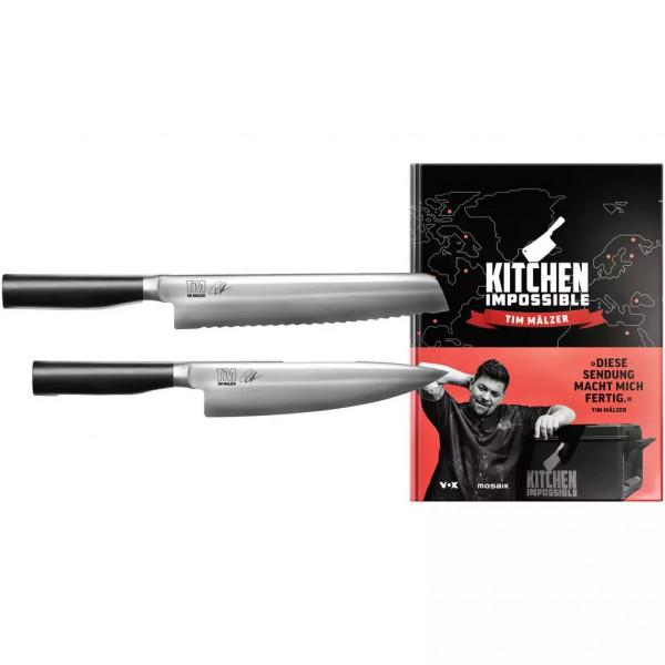 KAI TIM MÄLZER Kamagata Monster-Set TMK-CB22 Kochmesser 20 cm Brotmesser 23 cm