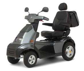AFIKIM Elektro-Scooter S4 grau, 15 km/h inkl. Heckbox