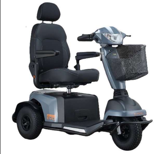 EXCEL Elektro-Scooter Prag EVO Anthrazit, 15 km/h mit 2 LiFePO4 Akkus