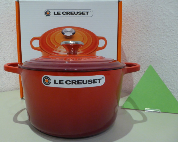 Le Creuset Bräter, Signature 24 cm rund hoch kirschrot Induktion