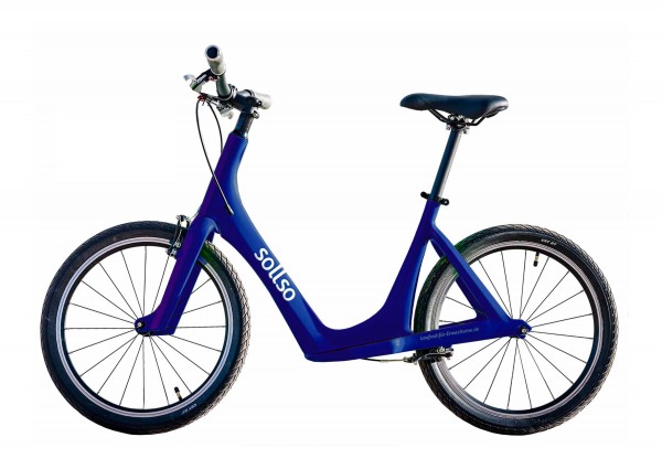 sollso Elan Laufrad für Erwachsene Königsblau Carbon