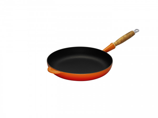 Le Creuset Gusseisen Bratpfanne 24 cm Ofenrot Induktionstauglich