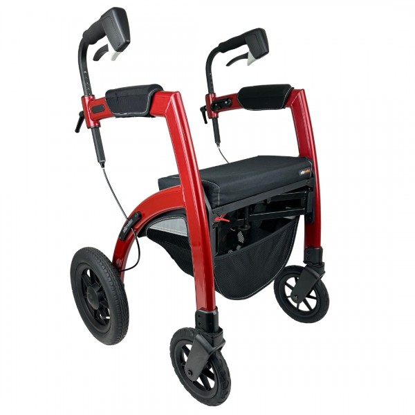 Rollz Motion Performance Rollator-Rollstuhl Ruby Red