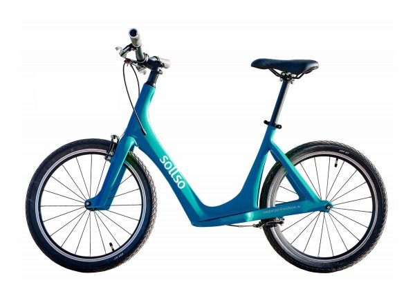 sollso Elan Laufrad für Erwachsene Cyan Carbon