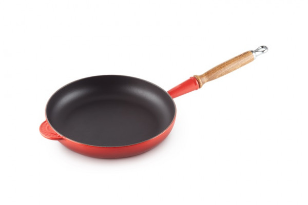 Le Creuset Gusseisen Bratpfanne 26 cm Kirschrot Induktion