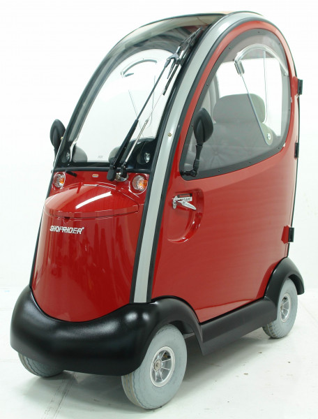 SHOPRIDER 4-Rad-Kabinen-Scooter FEHMARN 15 km/h Rot GEBRAUCHTFAHRZEUG