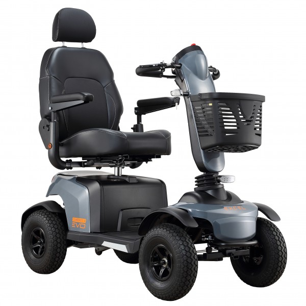 EXCEL Elektro-Scooter Riga EVO Anthrazit, 15 km/h mit 2 LiFePO4 Akkus