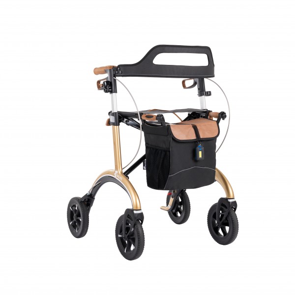 SALJOL Carbon-Rollator 62 cm Pure Gold Vollausstattung